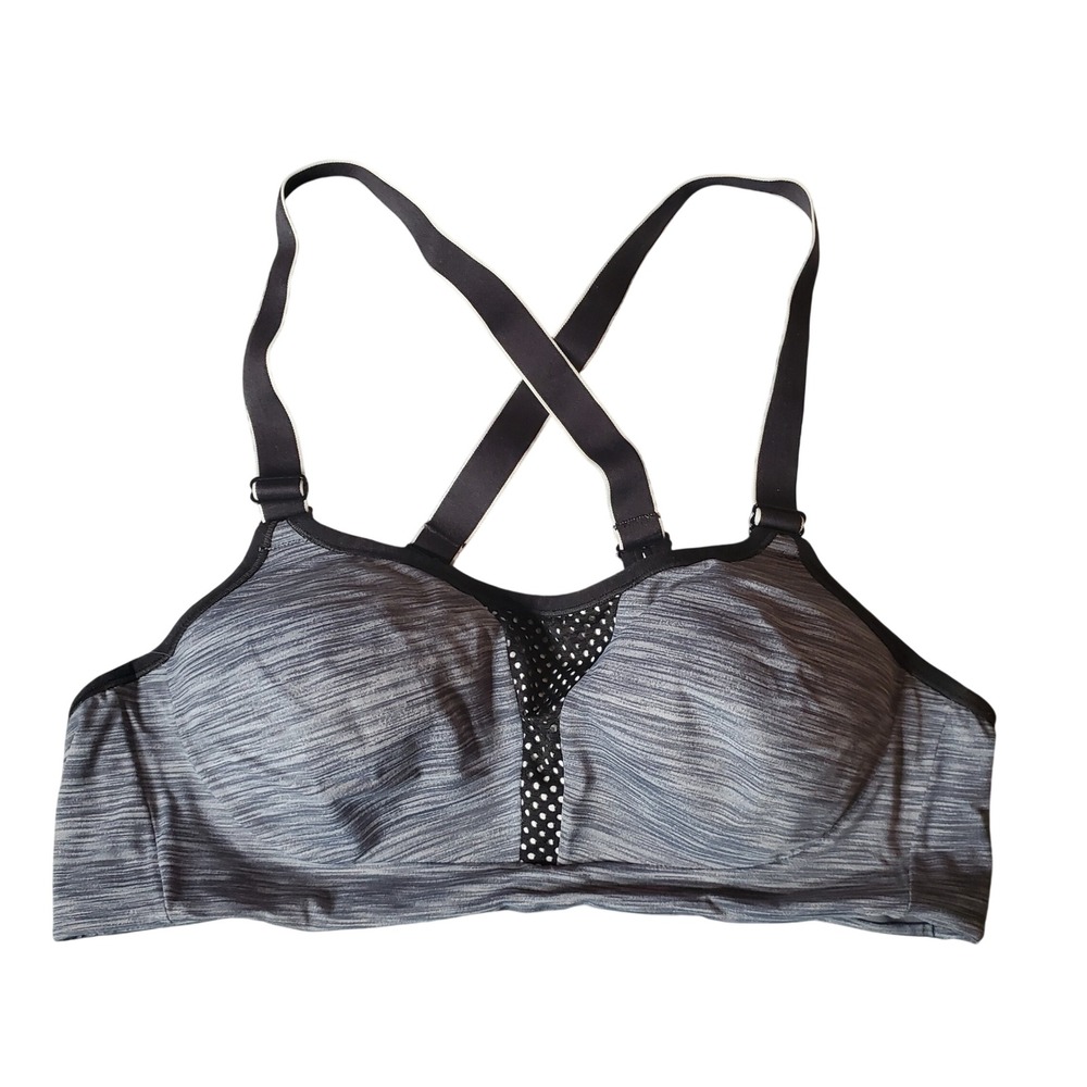 Maidenform 36 A Ultimate Underwire Sports Bra Charcoal Heather Gray DM7989
